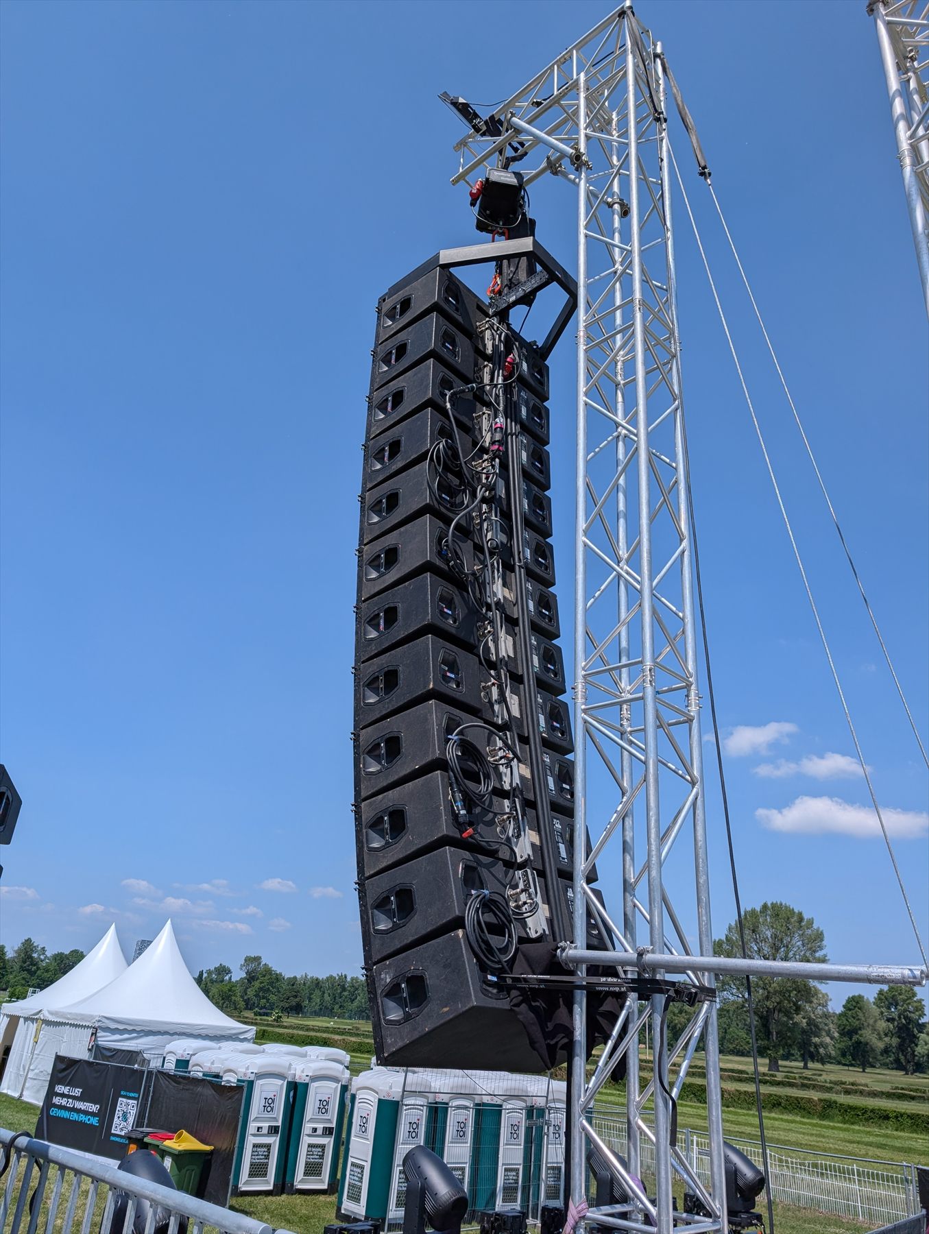 Line-Array bei einem Event